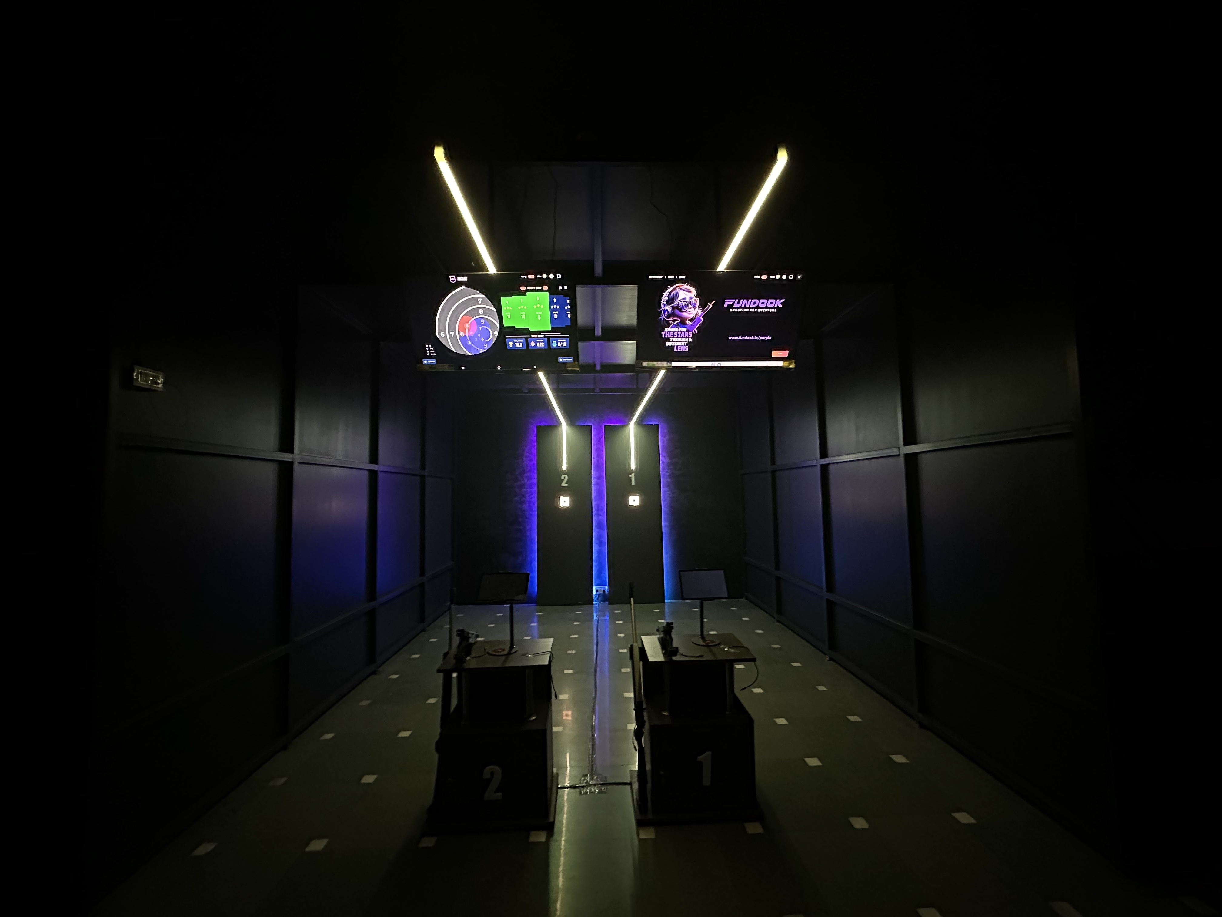 Fundook range ambience - firing points under low light